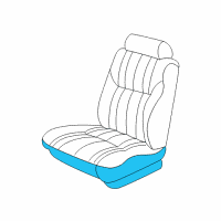 OEM 1998 Chrysler Concorde Seat Cushion Pad Diagram - SS091AZAA