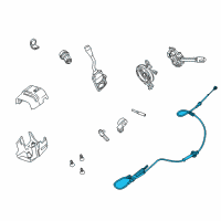 OEM Shift Control Cable Diagram - 6W1Z-7E395-A
