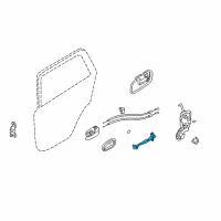 OEM Hyundai Santa Fe Checker Assembly-Rear Door, RH Diagram - 79490-26001
