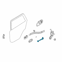 OEM 2003 Hyundai Santa Fe Checker Assembly-Rear Door, RH Diagram - 79490-26001