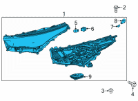 OEM 2022 Toyota Highlander Composite Assembly Diagram - 81110-0E480