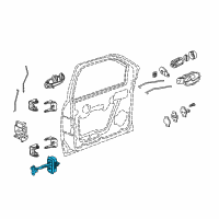 OEM 2004 GMC Envoy XUV Door Check Diagram - 15196109