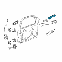 OEM 2005 Chevrolet Monte Carlo Cylinder & Keys Diagram - 15782681
