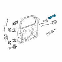 OEM GMC Envoy Cylinder & Keys Diagram - 15782681