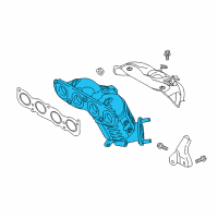 OEM 2018 Kia Optima Exhaust Manifold Catalytic Assembly Diagram - 285102EAD0