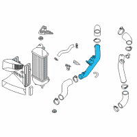 OEM 2013 Hyundai Sonata Pipe-INTERCOOLER Inlet Diagram - 28282-2G200