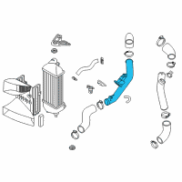 OEM 2013 Hyundai Santa Fe Sport Pipe-INTERCOOLER Inlet Diagram - 28282-2G200