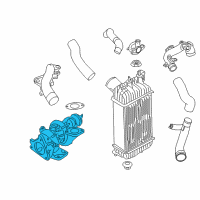 OEM Nissan Turbo Charger Diagram - 14411-BV86A