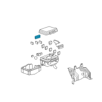 OEM 2012 Acura MDX Fuse D, Multi Block (60A/50A/40A/30A) Diagram - 38232-STX-A01