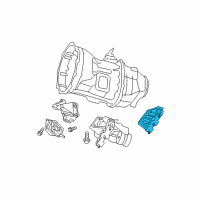 OEM 2008 Dodge Ram 2500 INSULATOR-Transmission Support Diagram - 52121773AF