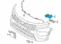 OEM Kia Sorento Ultrasonic Sensor As Diagram - 99310F6000CRB