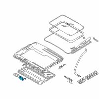 OEM 1999 Chrysler Sebring SUNROOF-SUNROOF Diagram - MR287154