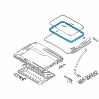 OEM 1997 Dodge Avenger SUNROFKIT-SUNROOF Diagram - MR199811