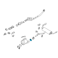 OEM BMW 650i Muffler Clamp Diagram - 18-30-7-793-766