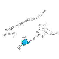 OEM 2015 BMW X5 Exhaust Pipe Diagram - 18-30-8-571-007