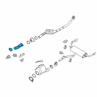 OEM 2016 BMW X5 Exhaust Pipe Front Diagram - 18-30-8-517-202