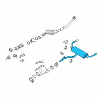 OEM BMW X5 Rear Muffler Diagram - 18-30-8-572-489