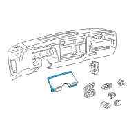 OEM 1997 Chevrolet Blazer Instrument Cluster Assemblly Diagram - 16206745