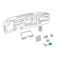 OEM Oldsmobile Bravada Switch, Rear Window Defogger Diagram - 15989591