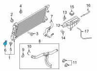 OEM Ford Explorer Radiator Drain Plug Diagram - F1FZ-8115-A