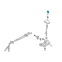 OEM 2019 Hyundai Veloster Knob-GEARSHIFT Lever Diagram - 43711-F2200-NNB