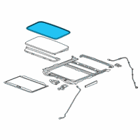 OEM 2020 Chevrolet Silverado 3500 HD Glass Weatherstrip Diagram - 84467944