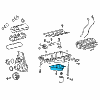 OEM 2019 Cadillac Escalade Lower Oil Pan Diagram - 12669909