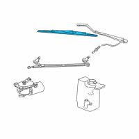 OEM 1998 Dodge B2500 Blade-WIPER Diagram - 55076885AB