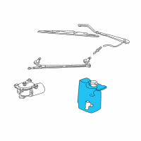 OEM 2001 Dodge Ram 1500 Van Reservoir-Washer Diagram - 5011243AA