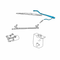 OEM 1998 Dodge B2500 Arm WIPER-WIPER Diagram - 55076884AB