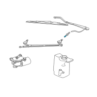 OEM Dodge Ram 1500 Van Connector-Washer Hose Diagram - 55076843