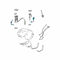 OEM 2005 Chevrolet Equinox Fuel Gauge Sending Unit Diagram - 22719732