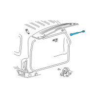 OEM 2004 Jeep Liberty Liftgate Glass Rod Diagram - 55360171AD