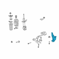 OEM 2008 Honda CR-V Knuckle, Left Front (Abs) Diagram - 51216-SWA-A00