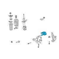 OEM Honda CR-V Bracket, Right Front Compliance Diagram - 51395-SWA-A02