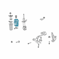 OEM 2010 Honda CR-V Spring, Right Front Diagram - 51401-SWA-A03