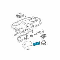 OEM 2004 Pontiac Grand Prix Control Asm-Heater & A/C Diagram - 15849778