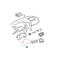 OEM Pontiac Grand Prix Headlamp Dimmer Switch Diagram - 10409618