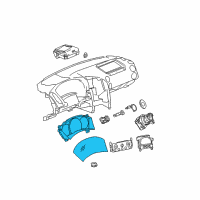 OEM Pontiac Grand Prix Instrument Cluster Diagram - 25799595