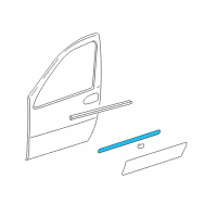 OEM Chevrolet Uplander Molding Asm-Front Side Door *Red T Diagram - 15824000