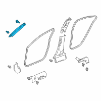 OEM Acura ILX Garnish Right, Front (Sandstorm) Diagram - 84101-TX6-A04ZA