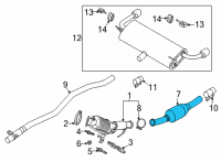 OEM 2022 Ford Escape CONVERTER ASY Diagram - LX6Z-5E212-E