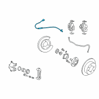 OEM Hyundai Azera Sensor-Abs Rear Wheel , RH Diagram - 59930-3K000