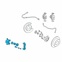 OEM 2009 Hyundai Sonata Caliper Kit-Rear Brake, LH Diagram - 58310-3KA10