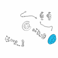 OEM 2006 Hyundai Sonata Disc-Rear Brake Diagram - 58411-3K110