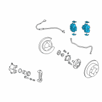 OEM 2010 Hyundai Sonata Rear Disc Brake Pad Kit Diagram - 58302-0AA10