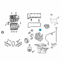 OEM Ram 1500 Sprocket-Crankshaft Diagram - 53020679