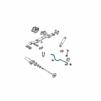 OEM 1993 Chevrolet Astro Shaft Asm-Rear Stabilizer Diagram - 15682645