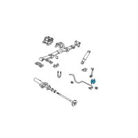 OEM 1990 Chevrolet Astro Stabilizer Bar Bracket Diagram - 15598273