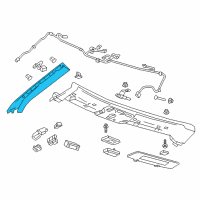 OEM 2020 Chevrolet Camaro Weatherstrip Pillar Trim Diagram - 84150320